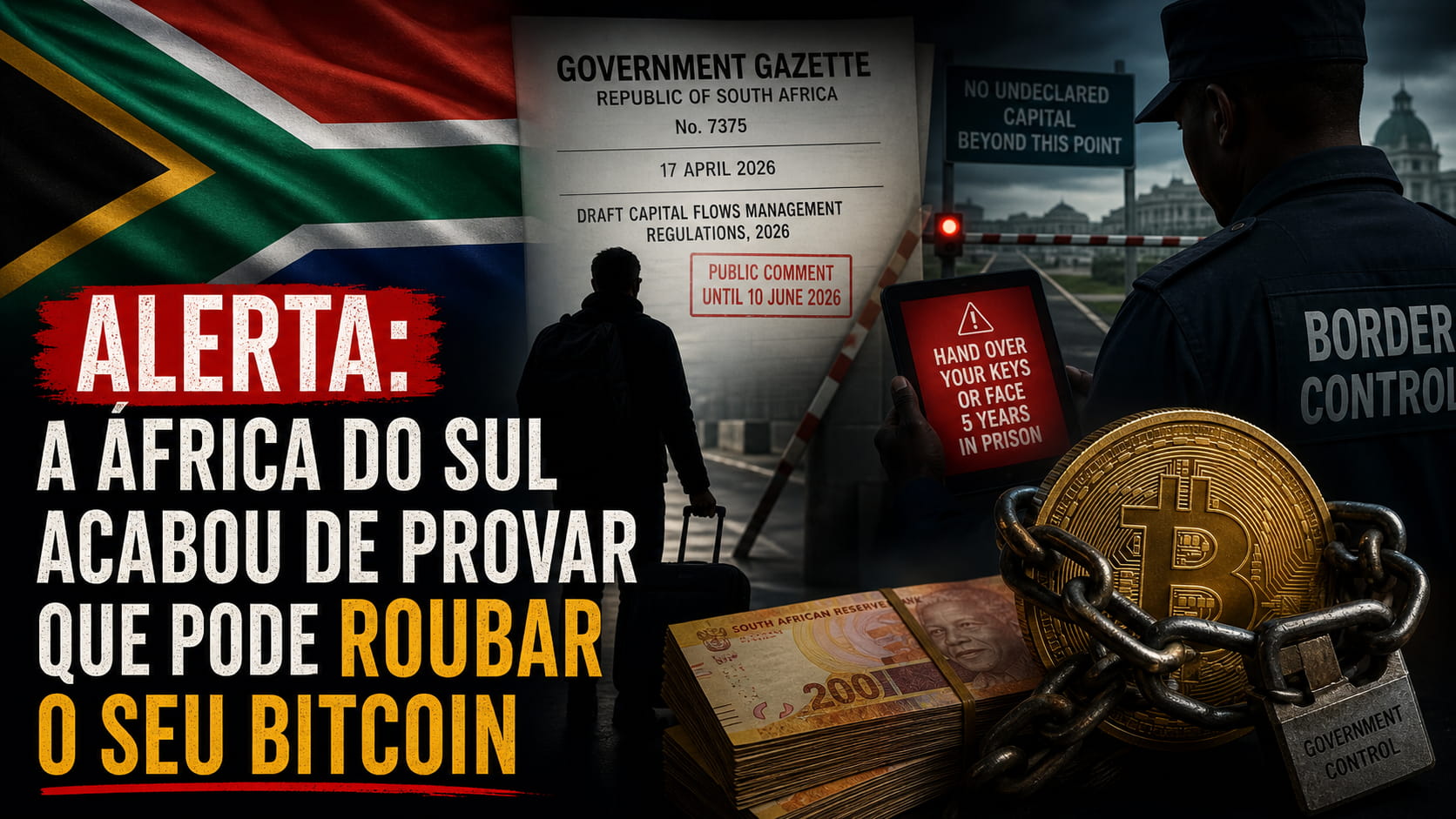 ALERTA: A África do Sul acabou de provar que pode roubar o seu bitcoin